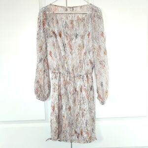 White House Black Market Elegant Multicolor Pleated Dress With Stretch - Sz 0-4